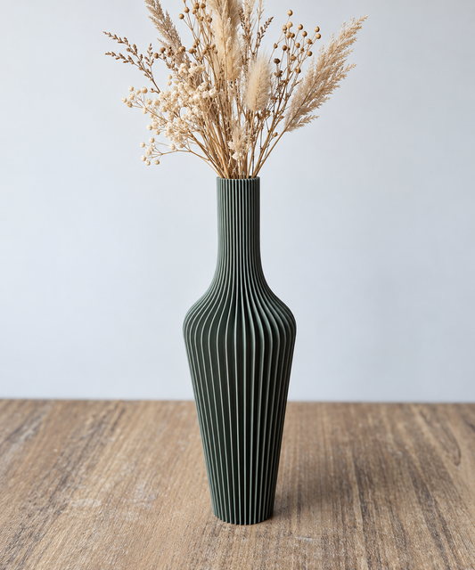 Vaso Slanciato Aletheia con composizione di fiori secchi (illustrativa)